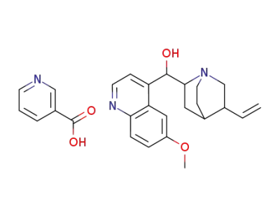 (8α,9R)-9-hydroxy-6'-methoxycinchonanium nicotinate